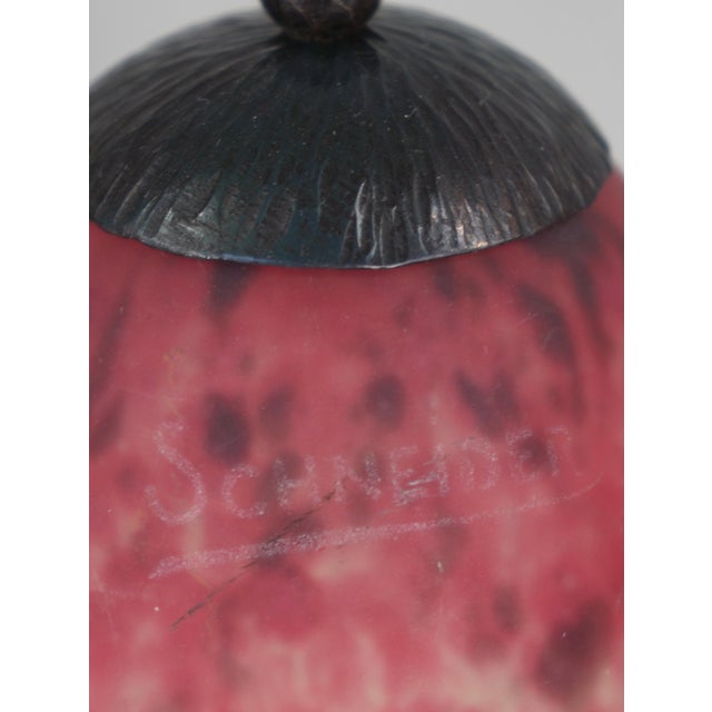French Art Deco Table Lamp by Charles Schneider 1920s France For Sale - Image 9 of 9