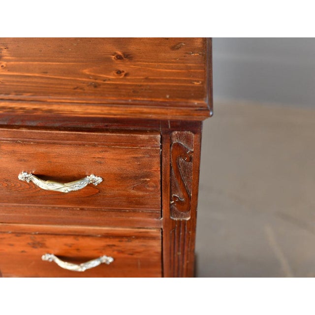 Brown Art Nouveau Ironmongers Drawers, 1910s For Sale - Image 8 of 10