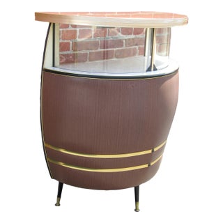 English Retro Mid Century Kitch Barrel Bar 1950s For Sale