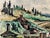 Original watercolor on paper by Henry Emil Salloch, also known as Heinz Emil Salloch, the German-born American artist and...