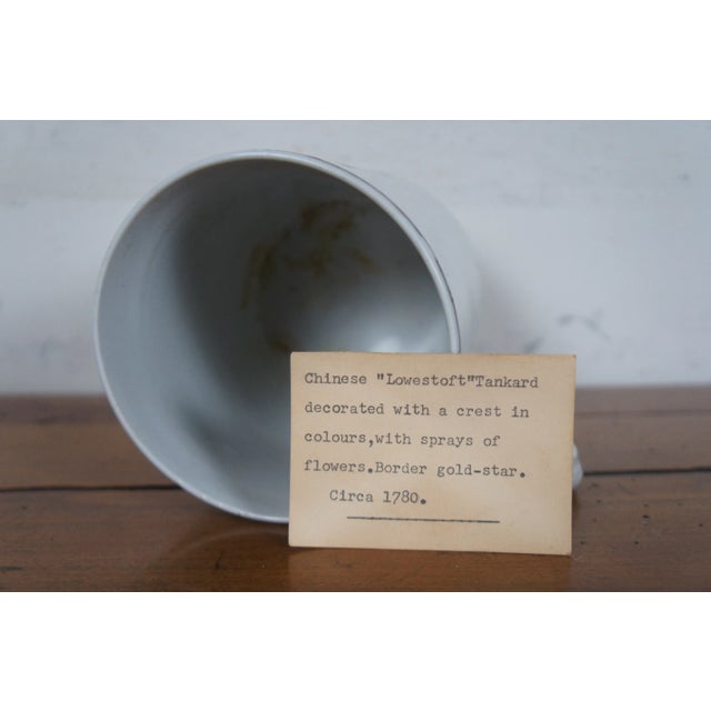 Antique 18th Century Chinese Export Qianlong Armorial Federal Porcelain China Set- 7 Pieces For Sale - Image 4 of 13