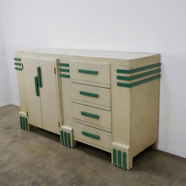 1930s Original Art Deco Credenza, Mexico, 1930s For Sale - Image 5 of 17
