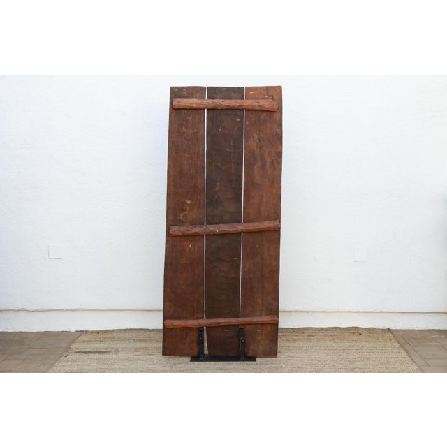 73" Tall Beautifully Carved African Nupe Door For Sale In Los Angeles - Image 6 of 7
