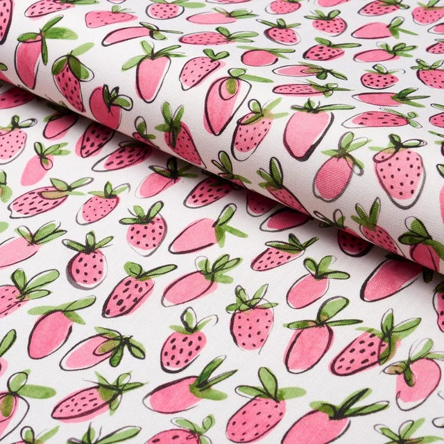 Schumacher Schumacher X Studio Bon Shortcake Indoor/Outdoor Fabric In Pink For Sale - Image 4 of 4