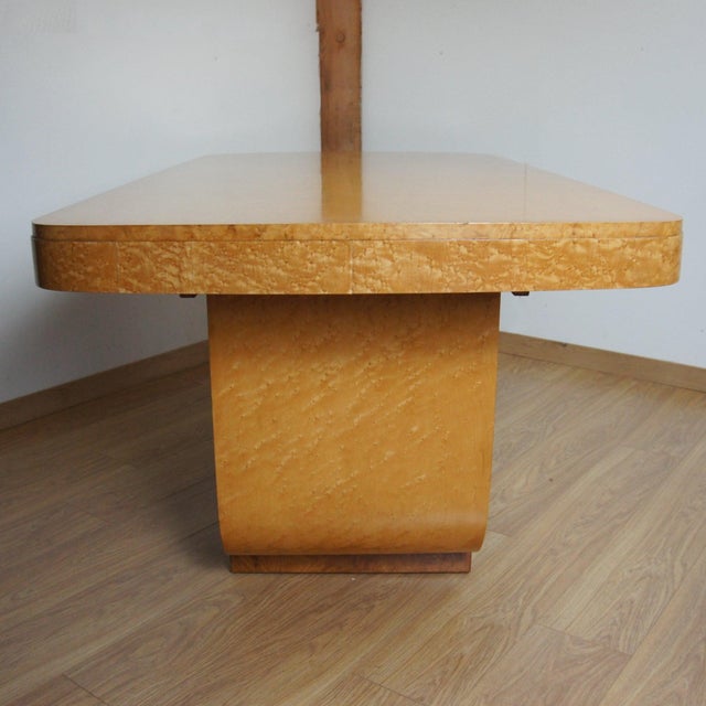 Brown Art Deco Dining Suite by Harry & Lou Epstein, 1930s, Set of 7 For Sale - Image 8 of 18
