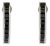 Modern Black Onyx Bar Earrings in 925 Sterling Silver for Her- 2 Pieces For Sale