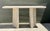 Contemporary Vintage Cast Concrete and Travertine Console Table For Sale - Image 3 of 12