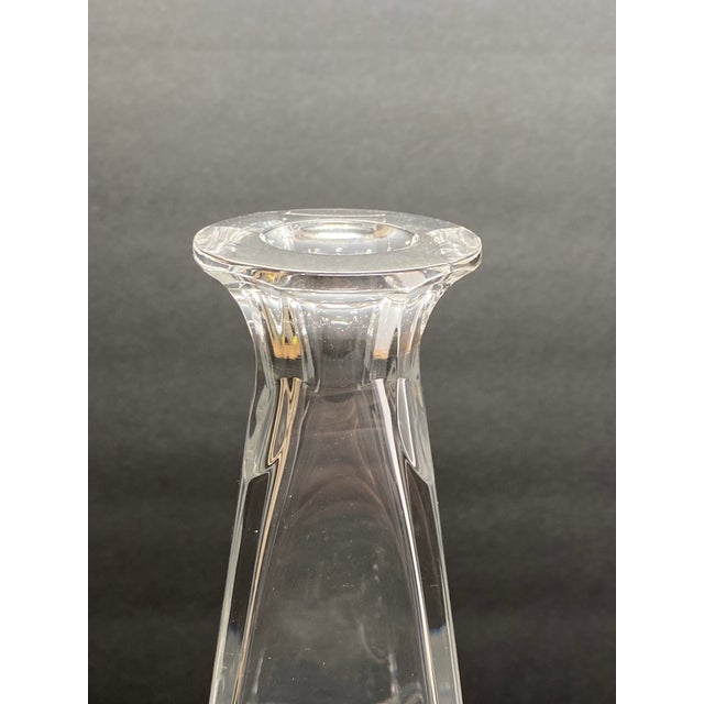 Transparent 1980s Tiffany & Co. "Frank Lloyd Wright" Crystal Decanter Architectural Glass Design For Sale - Image 8 of 17