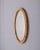 Oval wall mirror with bamboo frame, Italian design, 1960s.