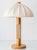 Large Scandinavian Pine Table Lamp with Fabric Dome Shade, 1960s For Sale - Image 14 of 14