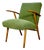 Mid-Century Modern Easy Chair in Green, 1950s For Sale