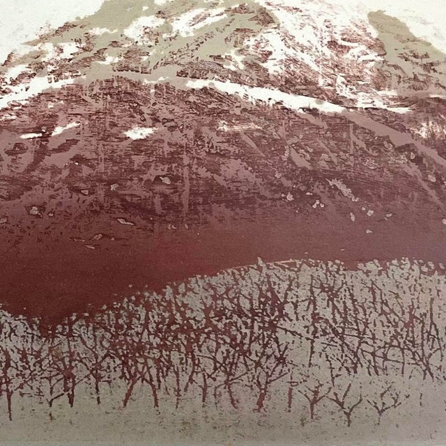 1990s Kunio Kaneko 1996 Woodblock - Mount Chausu-Dake - 22 of 200 For Sale - Image 5 of 10