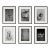 Set of 6 - 'Antique Locks' - Unframed Contemporary Black and White Gallery Wall of Photographs Installation For Sale