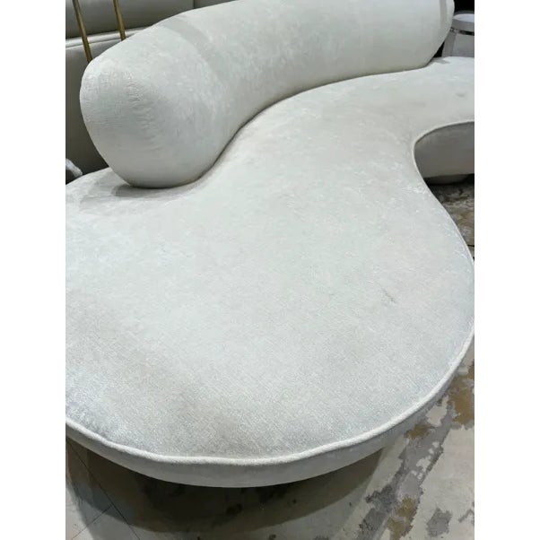 Textile Tomlinson Modern Kidney Sofa For Sale - Image 7 of 8