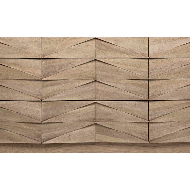 Contemporary NOIR Drake Geometric Sideboard, Washed Walnut For Sale - Image 3 of 11