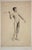 Grand Prix De Rome Submission Circa 1906. “Académie D’Homme” Nude Throwing An Arrow. Period Print (Lithograph or...