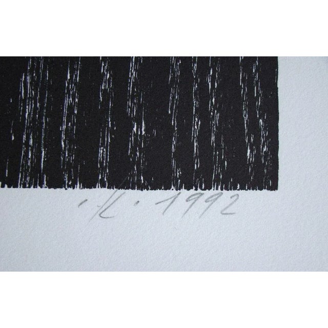 Franz Eggenschwiler, Donnerpfeile II, 1992, Original Woodcut For Sale - Image 10 of 17