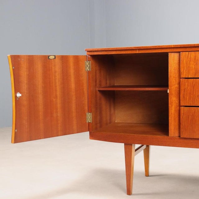 Vintage Sideboard in Teak Veneer, 1960s For Sale - Image 4 of 11