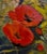 Red Babken Kolozian - Red Poppy Field 1979-Original Armenian Mid-Century Oil Painting For Sale - Image 8 of 13