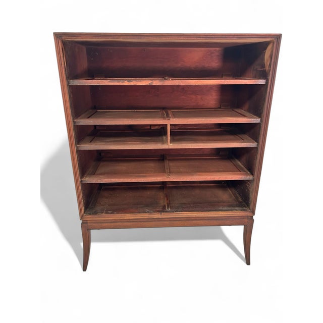 Tommi Parzinger Tommi Parzinger for Charak Modern, 6 Drawer Walnut Dresser With Solid Brass Pulls For Sale - Image 4 of 6
