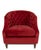 This classic button-tufted barrel accent chair combines vintage elegance with a bold modern presence. Wrapped in rich,...