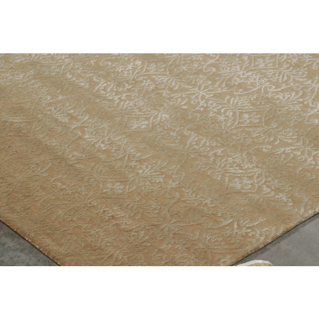 Contemporary Rug & Kilim Oversized European Style Rug in Beige-Brown With Florals “Cordoba” For Sale - Image 3 of 10