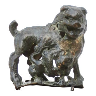 Japanese Karmakura Period Lion Dog Fragment For Sale