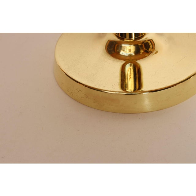 Pair of Vintage Brass Candelabra by Tommi Parzinger for Dorlyn Silversmiths For Sale - Image 15 of 16