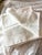 Vintage White Damask - Organza Napkin Set of 7 Woven Floral and Scroll Pattern White For Sale In Miami - Image 6 of 12