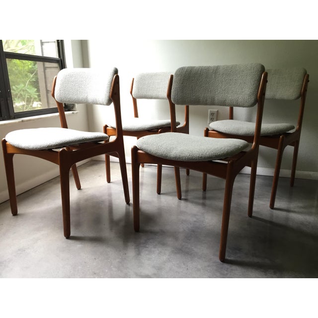 Vintage Erik Buck O D Mobler Danish Dining Chairs Set of 4