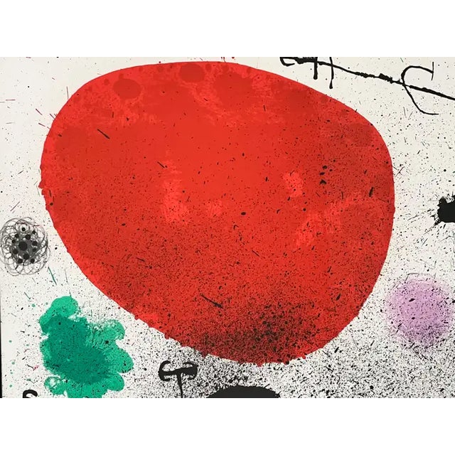 Joan Miro Migratory Bird Printed by Mourlot, Maeght 652 Hand Signed & Numbered 1970's For Sale - Image 9 of 15