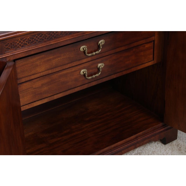 Century Mahogany 4 Door Buffet Sideboard For Sale In Philadelphia - Image 6 of 18