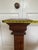 Brown Antique Wooden Carved Column Pedestal Plant Stand For Sale - Image 8 of 12