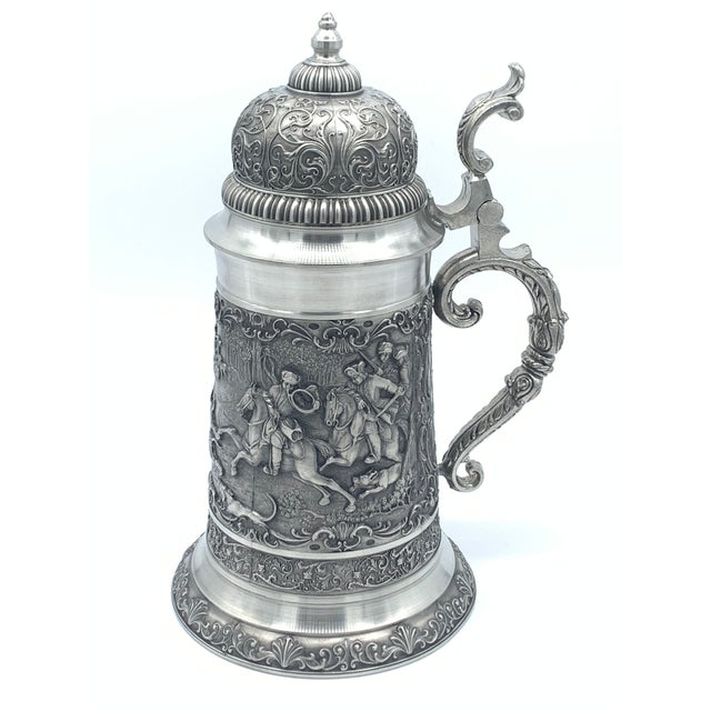 1960s Artina SKS "Parforce Hunting" Pewter Beer Stein For Sale - Image 9 of 9
