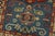 Kazak Rug 2’9” X 4’2” Blue Wool Tribal Hand-Knotted Oriental Carpet For Sale - Image 4 of 10