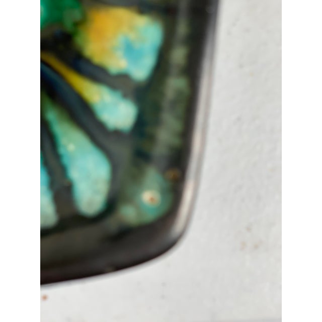 1950s Mid-Century Long Multi Color Ceramic Sushi Serving Dish For Sale - Image 6 of 12