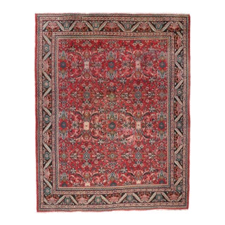 Vintage Persian Mahal Rug - 10'10 X 13'10 For Sale