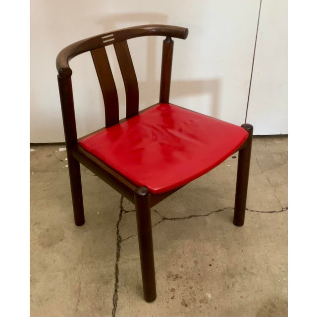 Vintage Mid Century Teak Dining Chairs Attributed to B Hans J.Frydendal for Boltinge, Set of 3 For Sale In New York - Image 6 of 14