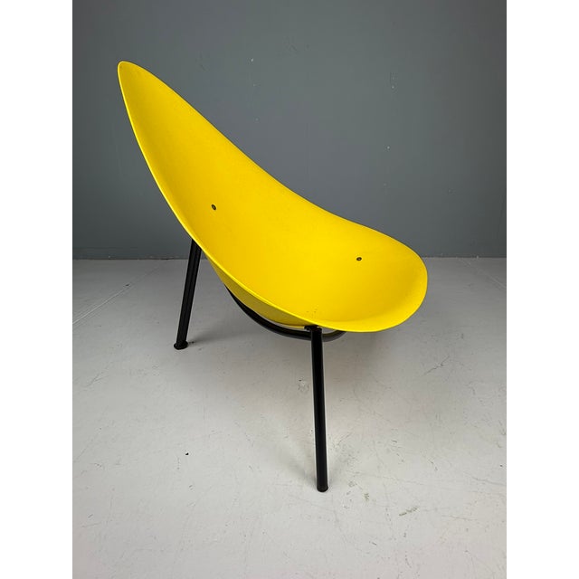 Yellow Fiberglass Tripod Lounge Chair by Ed Merat, France, 1956 For Sale - Image 6 of 13