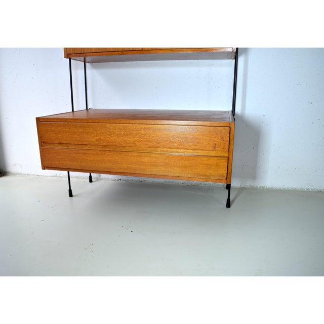 1960s Teak String Shelving System from Omnia E. Dieter Hilker, 1960s For Sale - Image 5 of 9