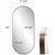 Steele Capsule Mirror in Brushed Brass For Sale - Image 11 of 11