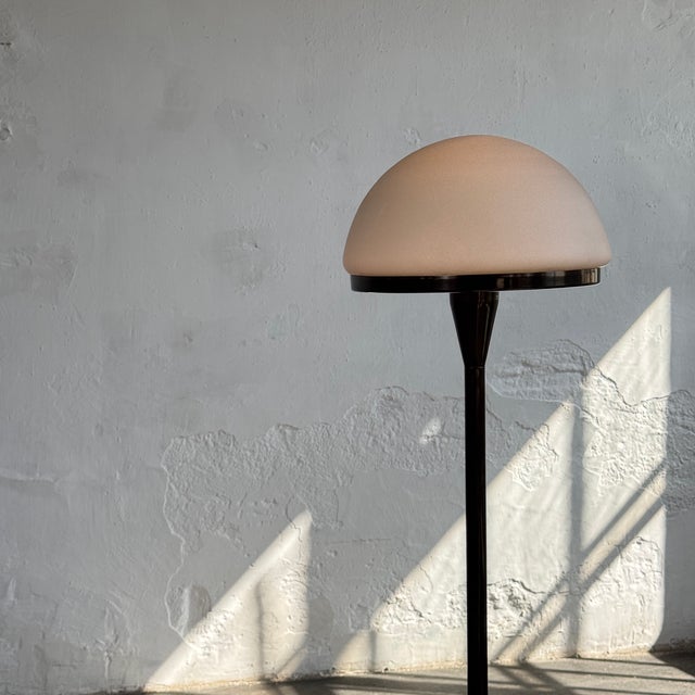 Mid-Century Modern Hungarian Brass Floor Lamp attributed to Iparmuveszeti Vallalat, 1960s For Sale - Image 3 of 8
