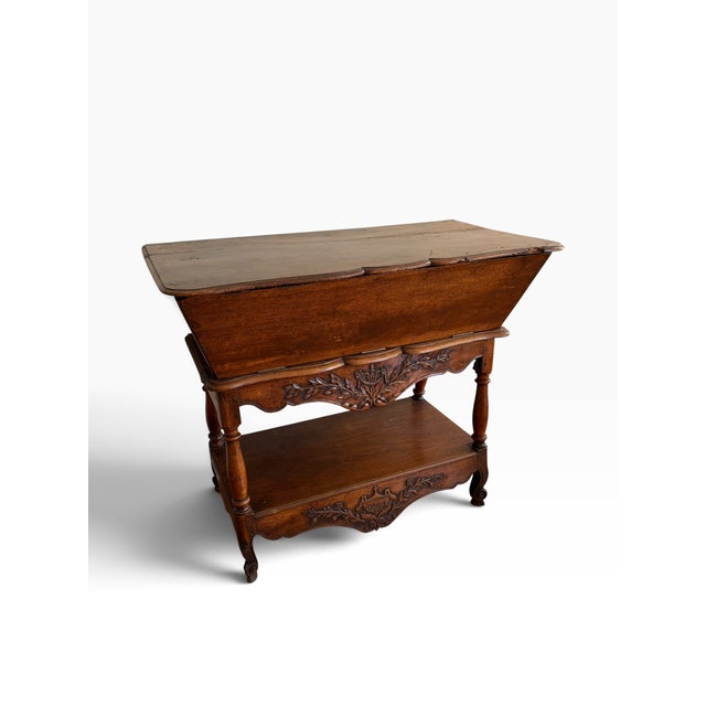 Antique 18c French Country Dough Bin Table For Sale In Los Angeles - Image 6 of 7