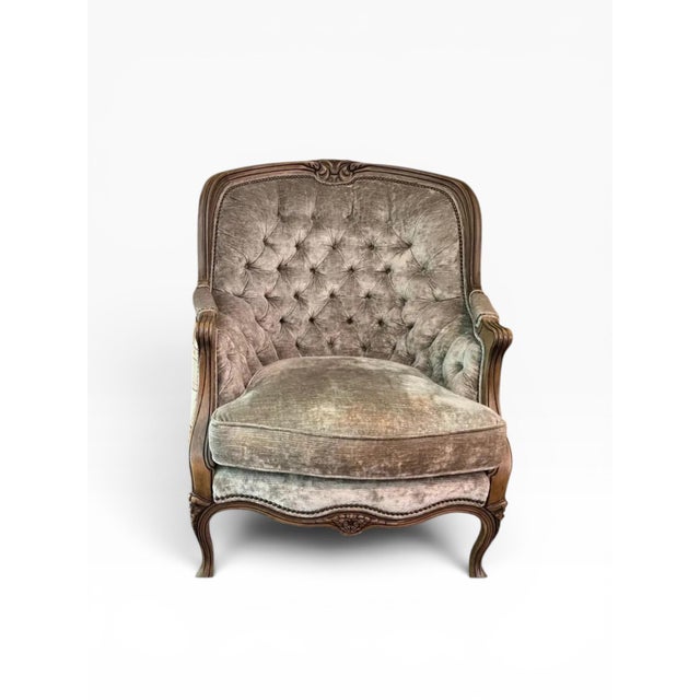 Hancock & Moore Louis XV Style Bergère Chair For Sale - Image 12 of 16