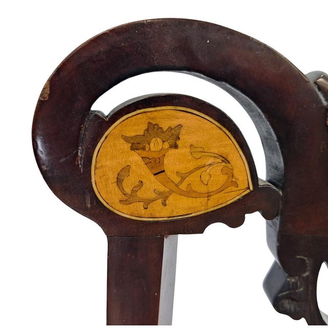 Antique English Art Nouveau Chairs, 1890s, Set of 2 For Sale - Image 5 of 7