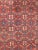 Islamic Square Sized Geometric Antique Persian Mahal-Sultanabad Rug in Red and Blue Colors For Sale - Image 3 of 6