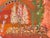 1970s Modern Abstract Mixed Media Painting Folk Art Naive Style Magic Garden at Sunset W 3 Hedgehogs For Sale - Image 4 of 7