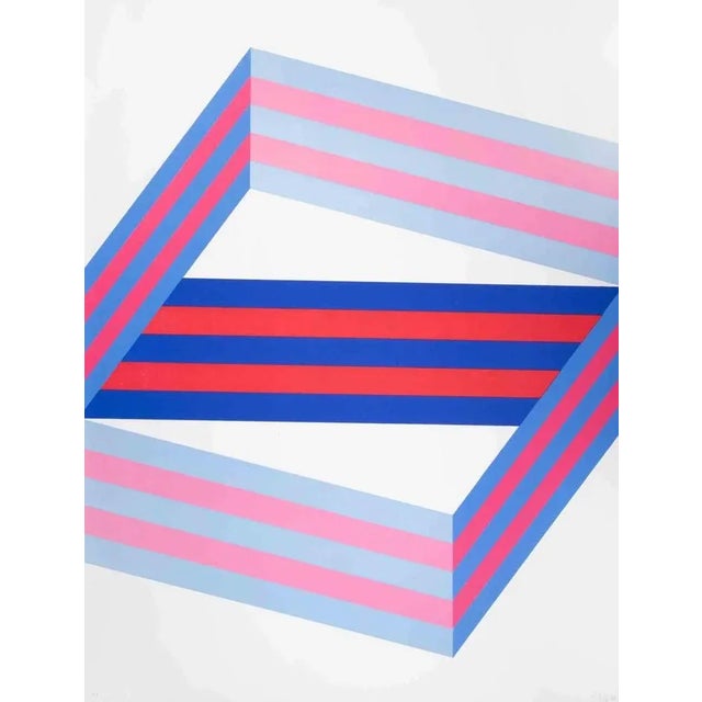 Perspective is a lithograph realized by Renato Livi in 1971. Hand-signed and dated on the lower right margin. Numbered on...