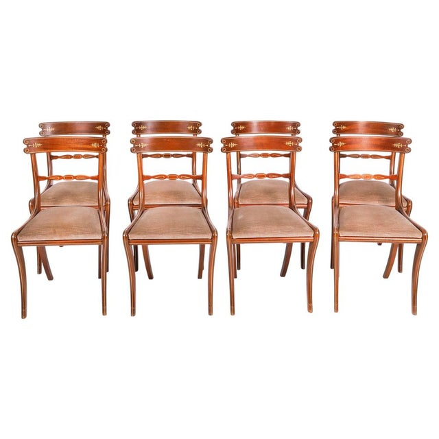 Vintage Shield Back Dining Chairs by William Tillman, 1980s, Set of 8 For Sale - Image 9 of 9