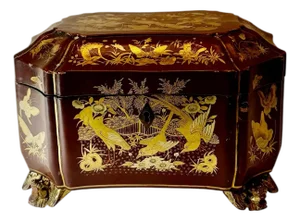 Early 19th Century Chinese Lacquer Tea Caddy